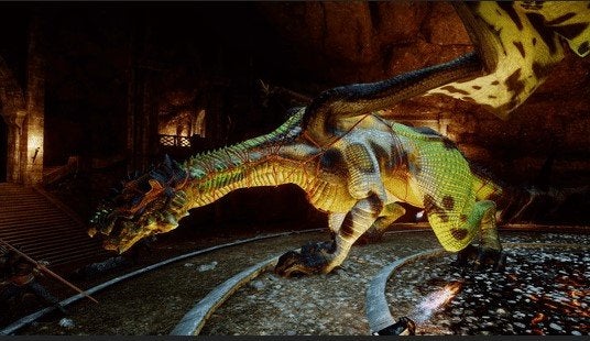 Ataashi, a high dragon from the Dragon Age: Inquisition Trespasser DLC.