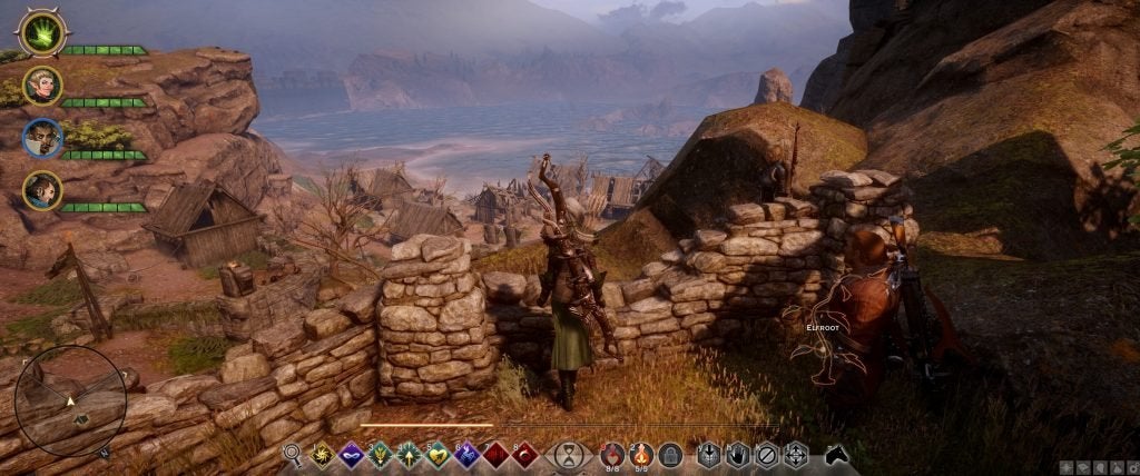 The Inquisitor exploring Crestwood in Dragon Age: Inquisition.