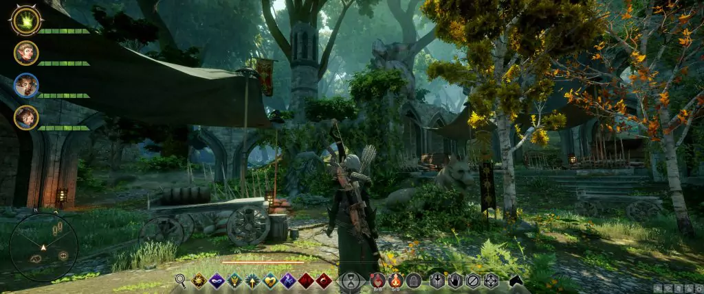 The Inquisitor exploring the Emerald Graves in Dragon Age: Inquisition.