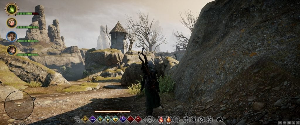 The Inquisitor exploring the Exalted Plains in Dragon Age: Inquisition.