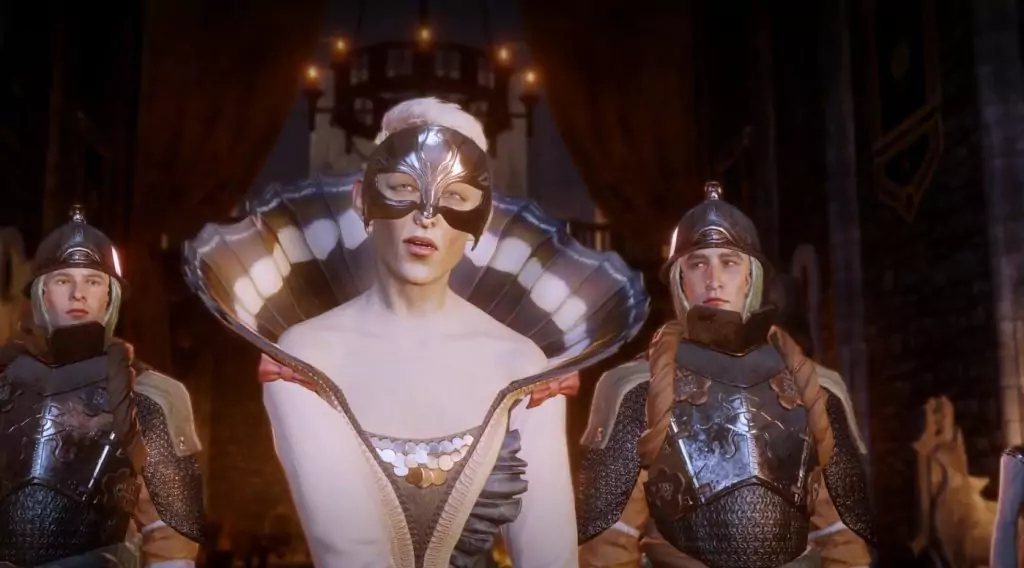 Florianne being judged in Dragon Age: Inquisition.