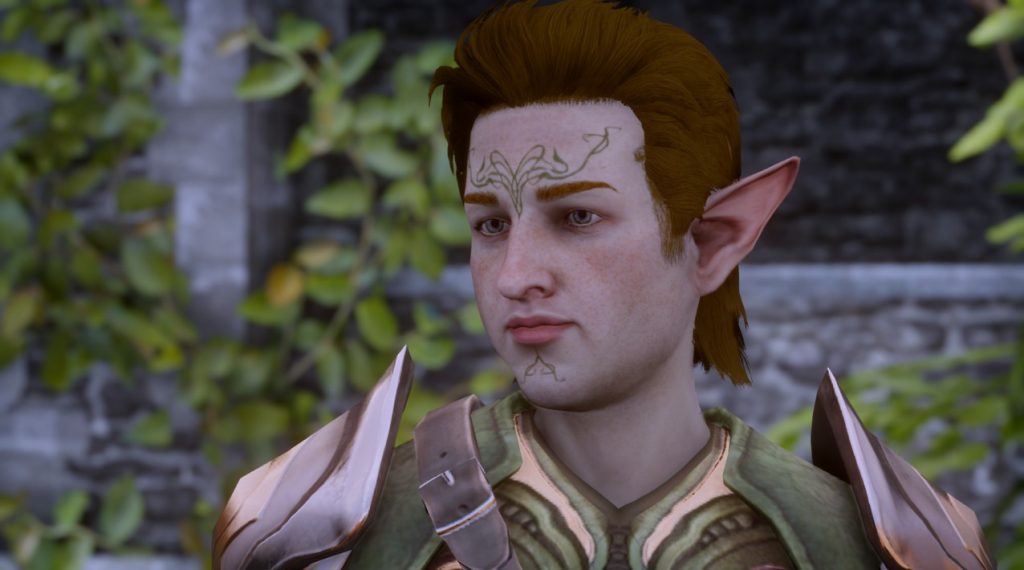 Loranil, an elf from Dragon Age: Inquisition.
