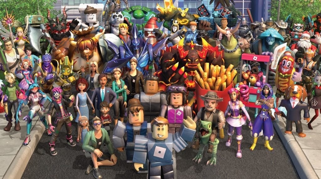 Tons of unique characters from the game Roblox.