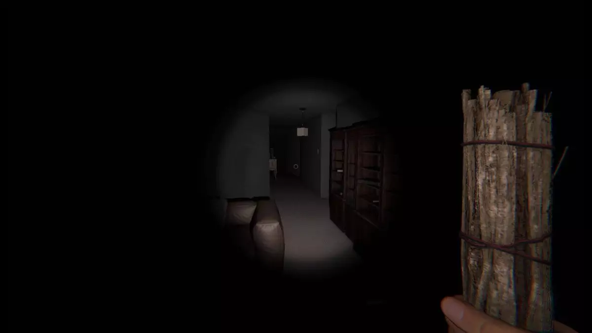 Using Smudge Sticks in a pitch black room in Phasmophobia to stop a ghost from attacking.