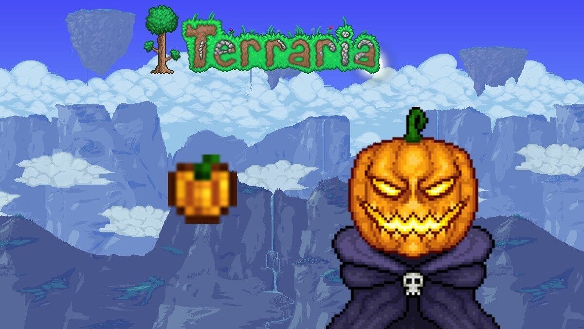Pumpkins and Pumpking in Terraria.