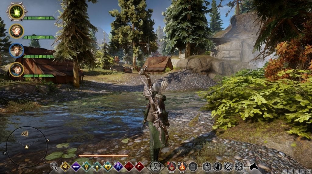 The Inquisitor exploring the Hinterlands in Dragon Age: Inquisition.