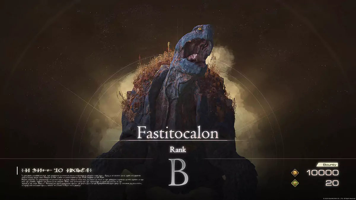 The Notorious Mark appearance during the "A Hill to Die On" hunt in Final Fantasy 16.