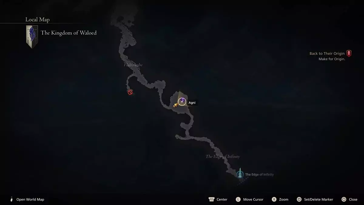 Agni's location in Final Fantasy 16.