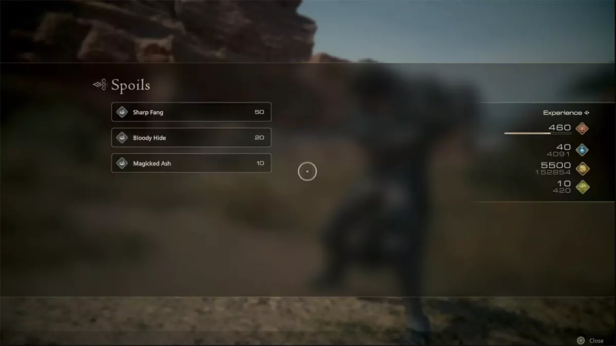 The rewards for the Soul Stingers hunt in Final Fantasy 16.