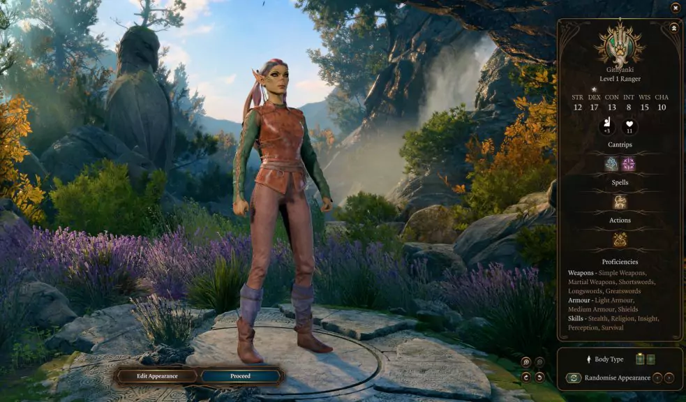 A Githyanki character in Baldur's Gate 3.