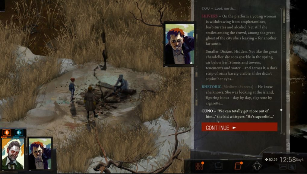 Cuno working as Harry's partner during one of the endings of Disco Elysium.