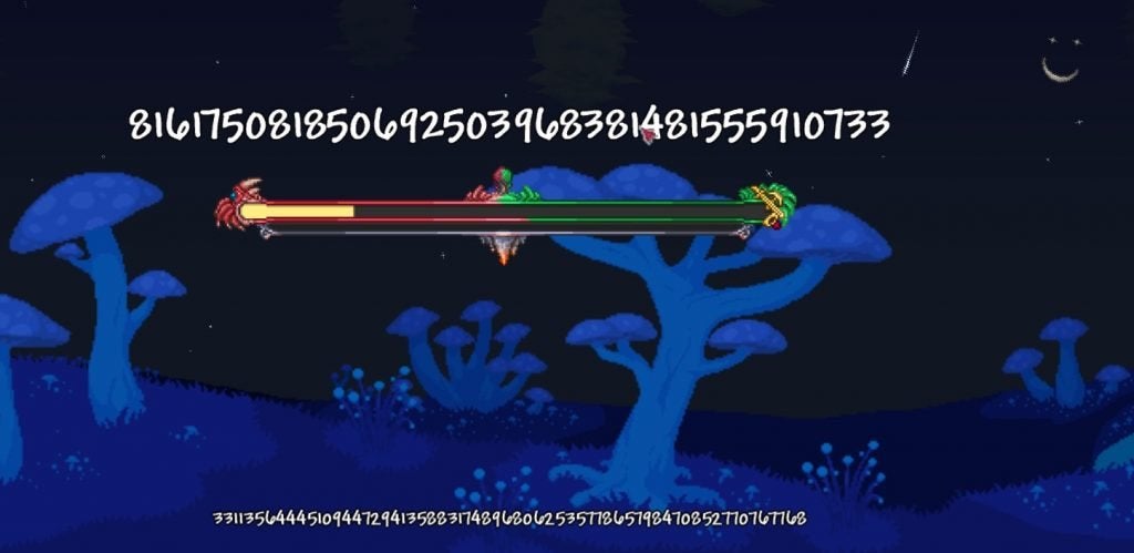 Generating the Drunk World secret seed in Terraria. 
