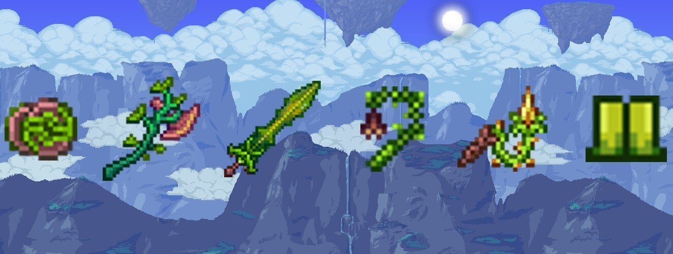 All crafting recipes using Vines in Terraria.