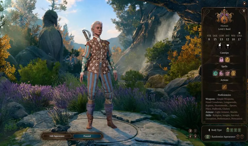 The Bard class in Baldur's Gate 3.