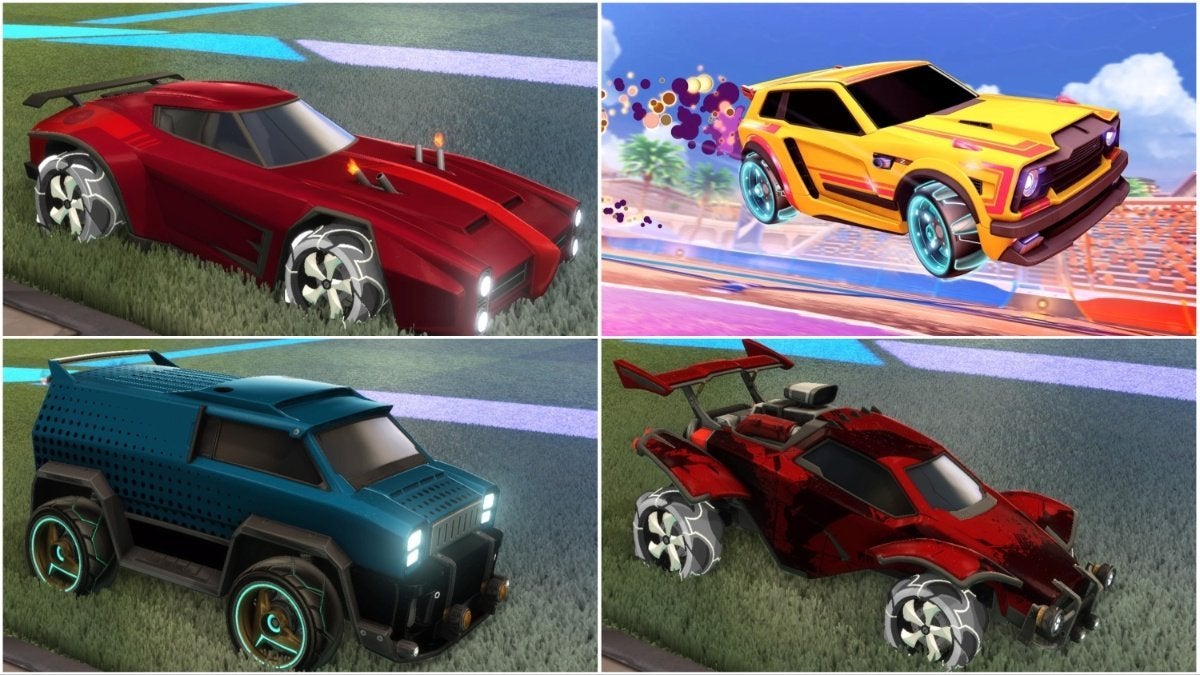 Four of the best cars in Rocket League.
