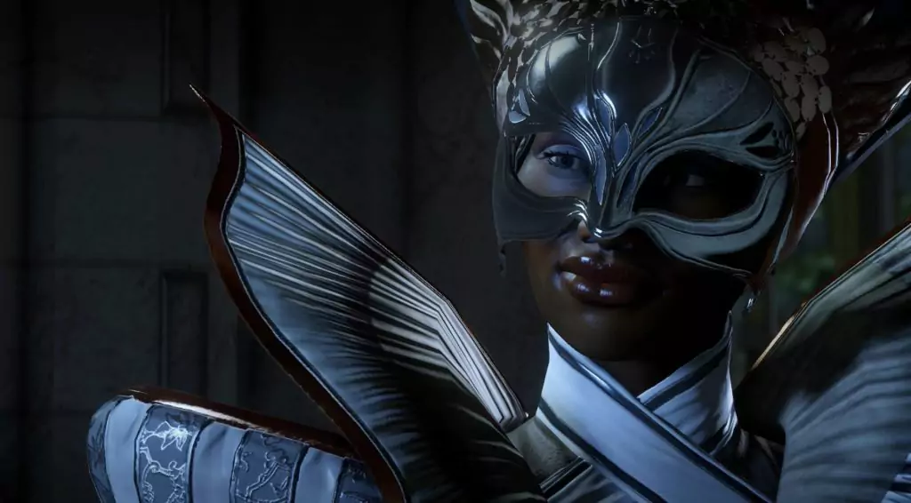 Vivienne, a court mage from Dragon Age: Inquisition.