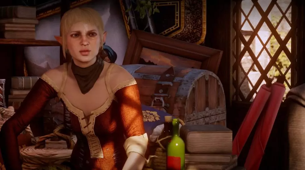 Sera, an elven archer from Dragon Age: Inquisition.