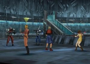 FFVIII Screenshots - A demoted Biggs and Wedge are not pleased to find the party fully armed in prison.