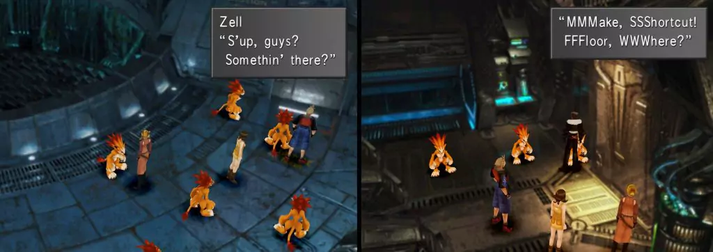 The gang gets help from Moombas: the furry creatures that work in the D-District Prison.