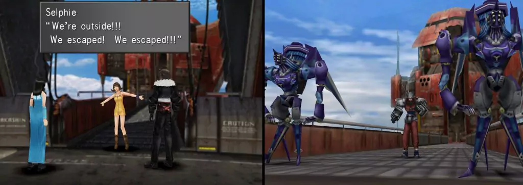 Squall makes it outside the Prison, but must face one last battle before freedom.