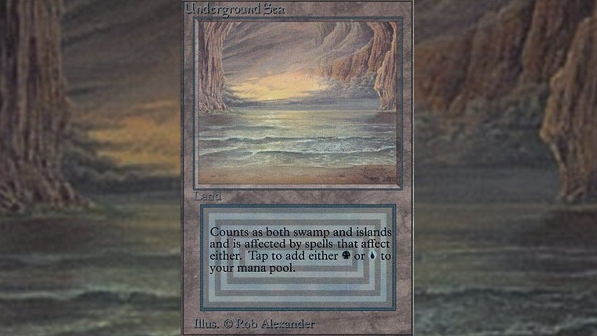 The Underground Sea card from the Alpha set in Magic: The Gathering.
