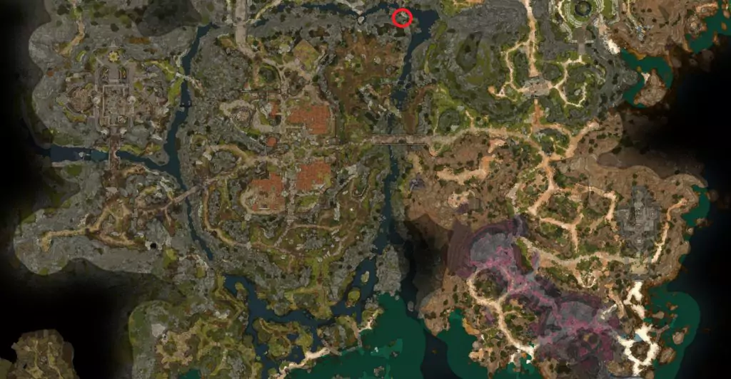 Karlach's location in Baldur's Gate 3.