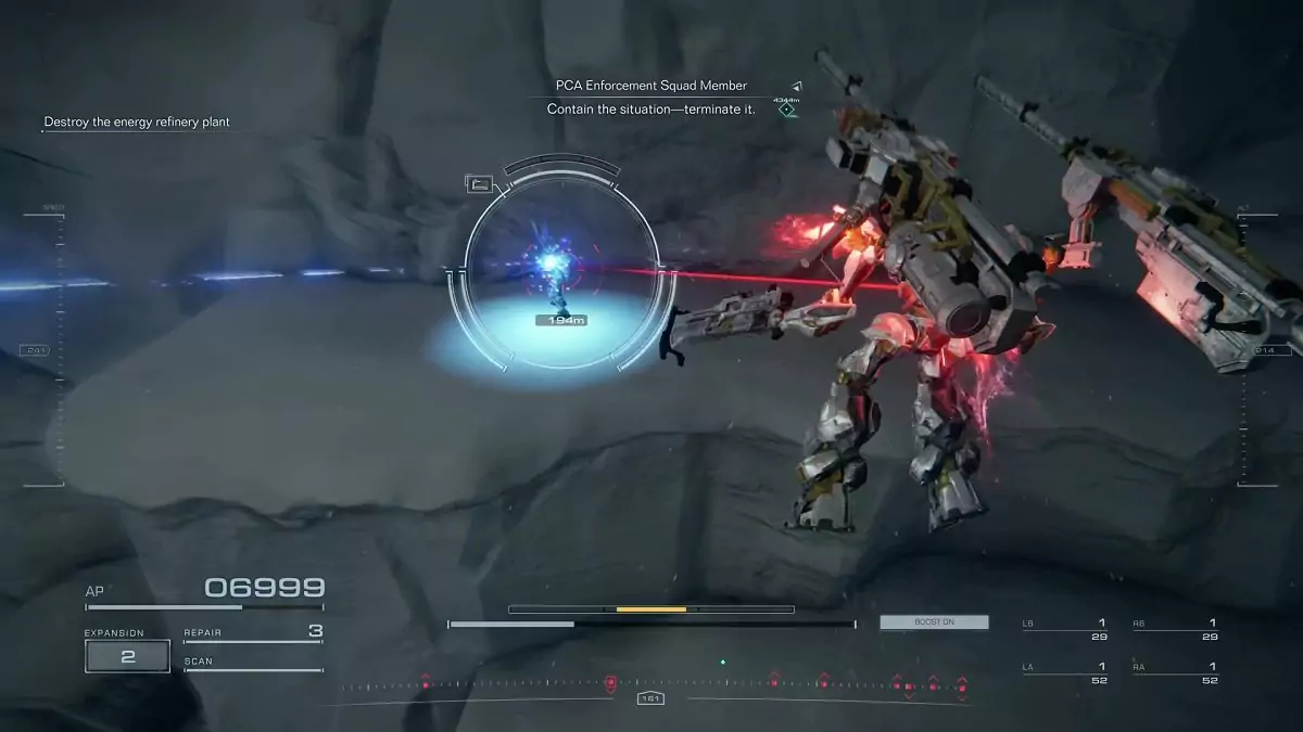 The enemy on an ice shelf that holds a Combat Log in the mission "Attack the Refueling Base."
