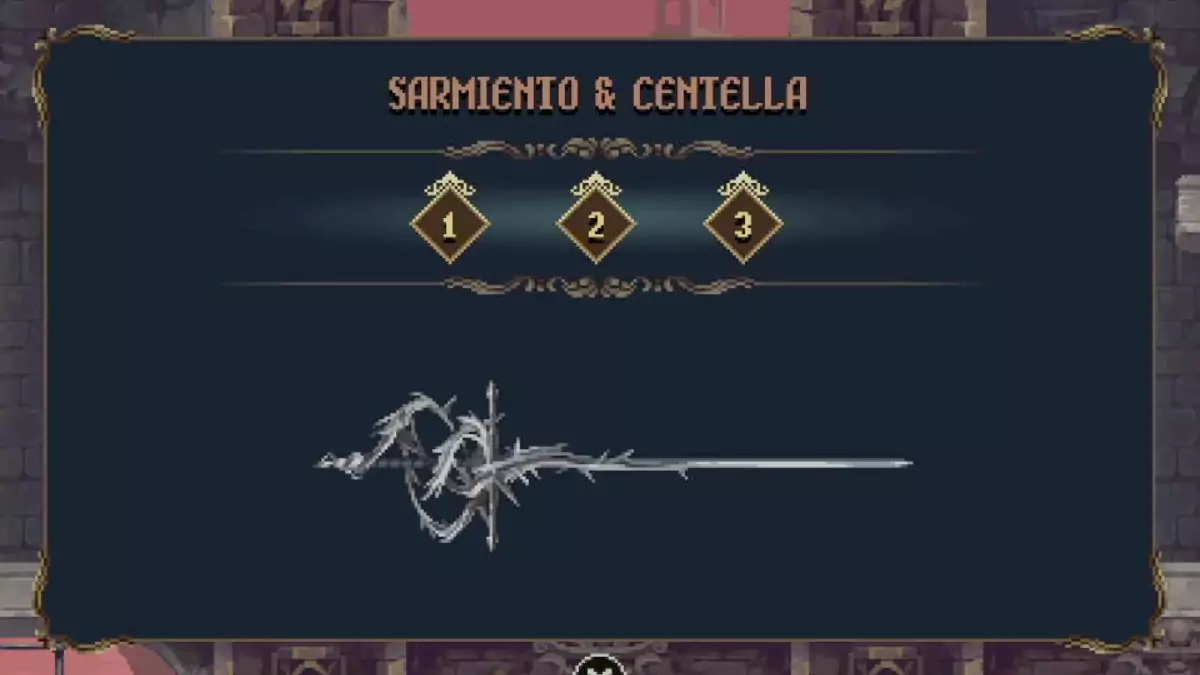 The player unlocking the Tier 3 skills and perks for Sarmiento & Centella in Blasphemous 2.