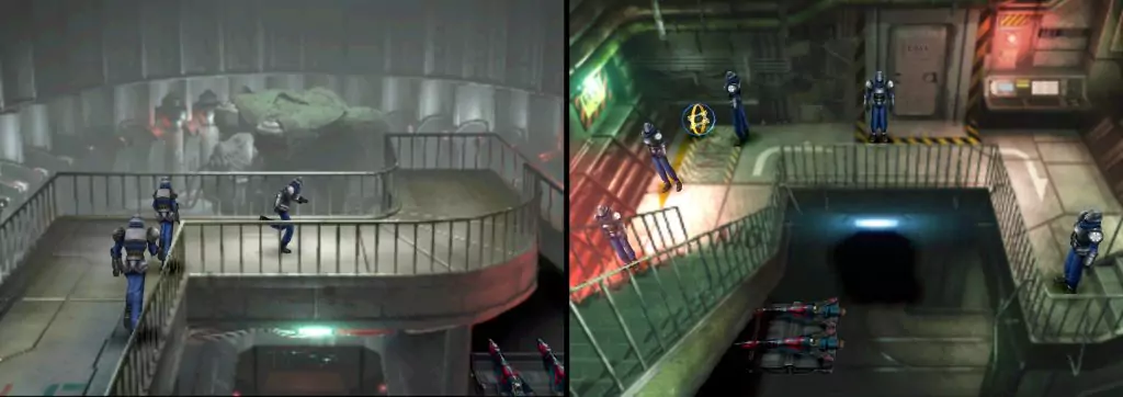 Selphie's team inside the missile base.