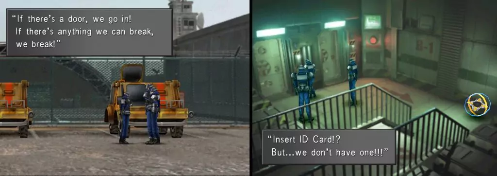 Selphie's crew enters the Missile Base.