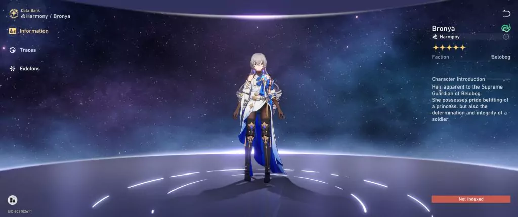 Bronya, a Wind character from Honkai: Star Rail.