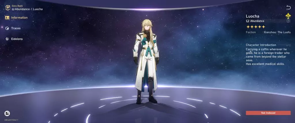 Luocha, an Imaginary character from Honkai: Star Rail.