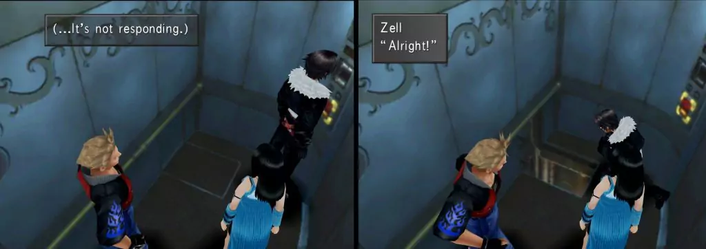 Inside the Elevator is a hatch with access to the MD Level of Balamb Garden.