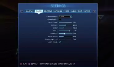 Rocket League: The Best Camera Settings