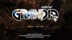 Grandia home screen.