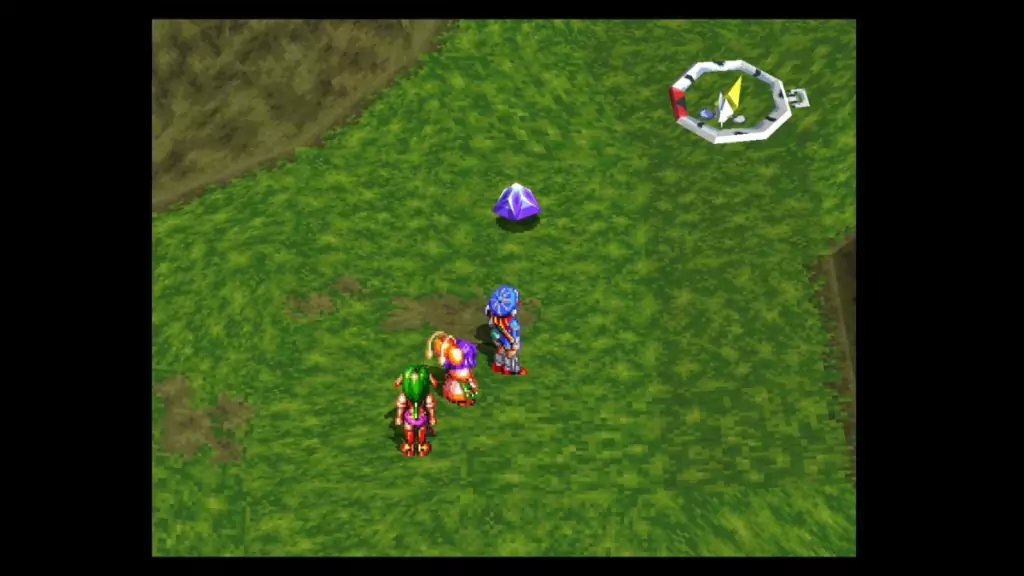 A Mana Egg in Rangel Mountains in Grandia.
