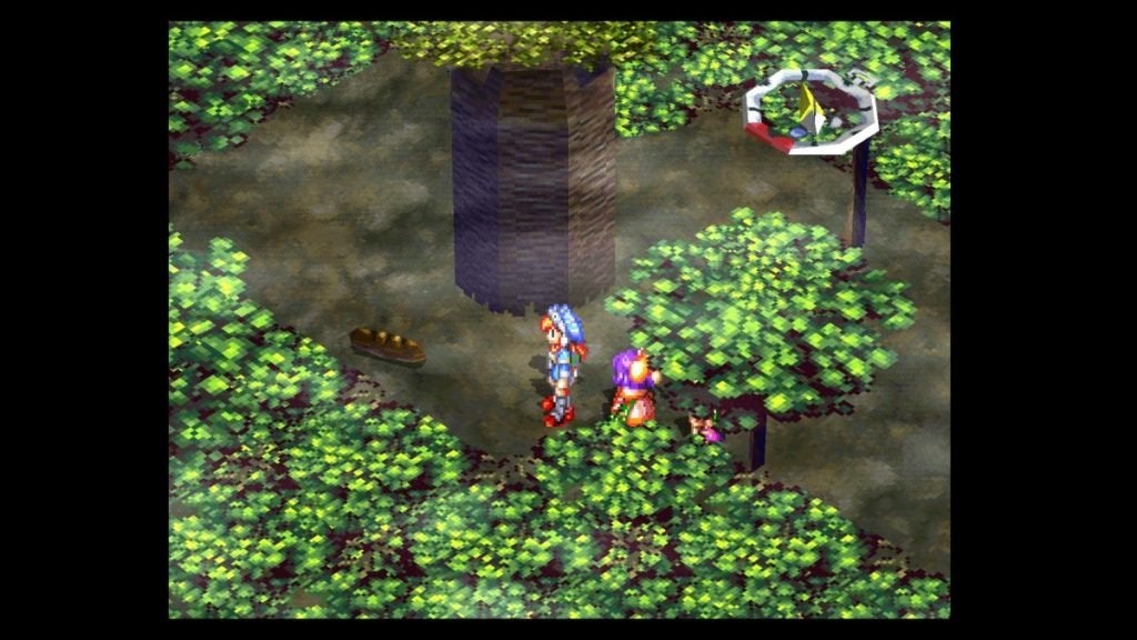 A Seed of Speed on the Road to the Dom Ruins in Grandia.
