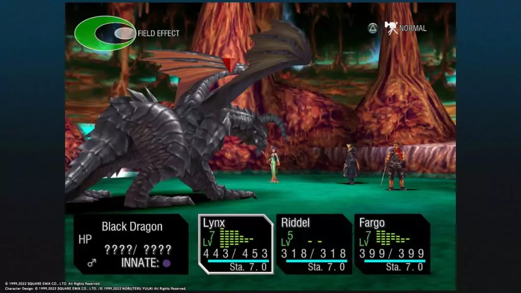 Black Dragon boss fight in Chrono Cross.