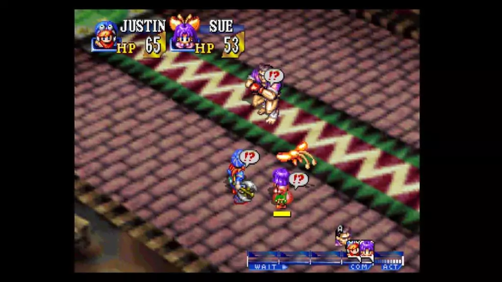 Chang boss battle in Church in Grandia.