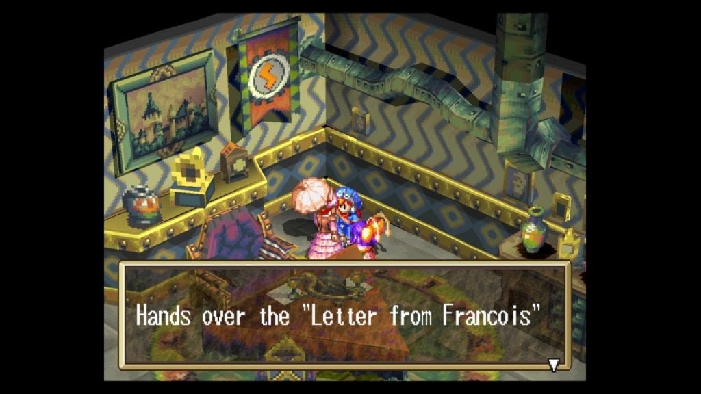 Delivering the Letter from Francois in Grandia.