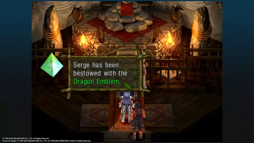 Dragon Emblem Key Item in Chrono Cross.