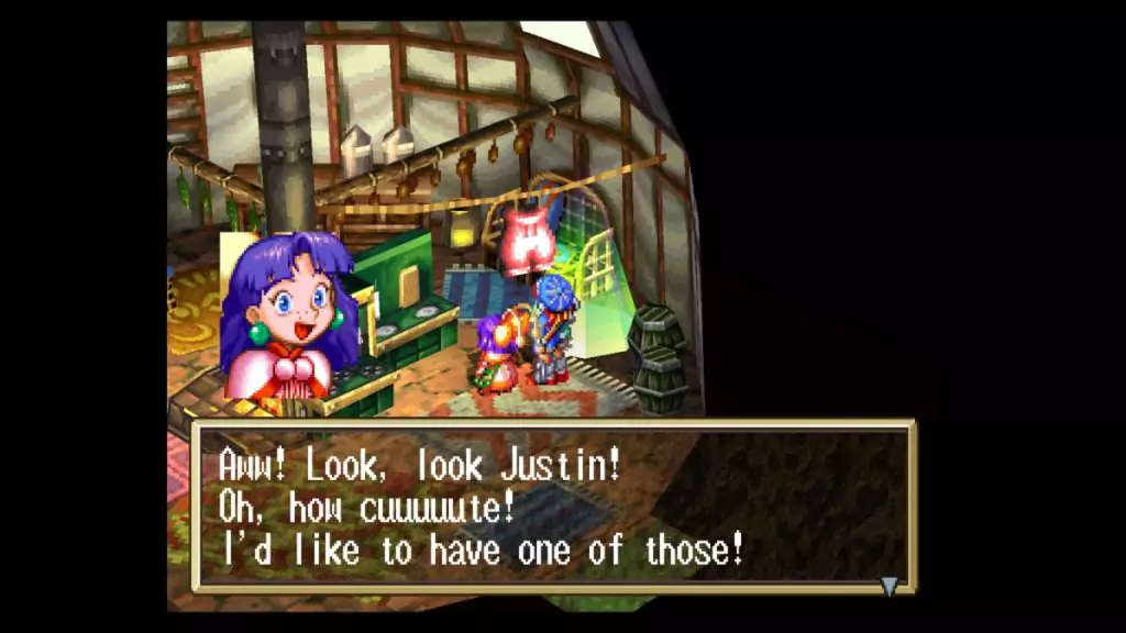 Feena's panties in Grandia.