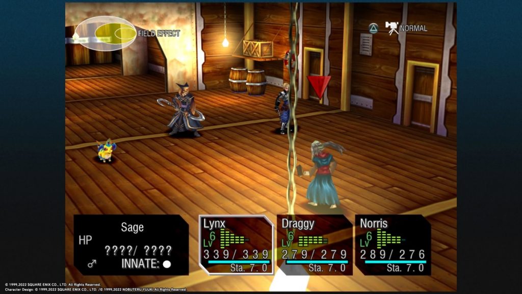 Fighting the Sage in Chrono Cross.
