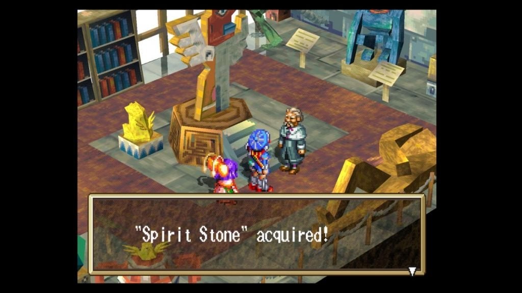 Get the Spirit Stone in Grandia.