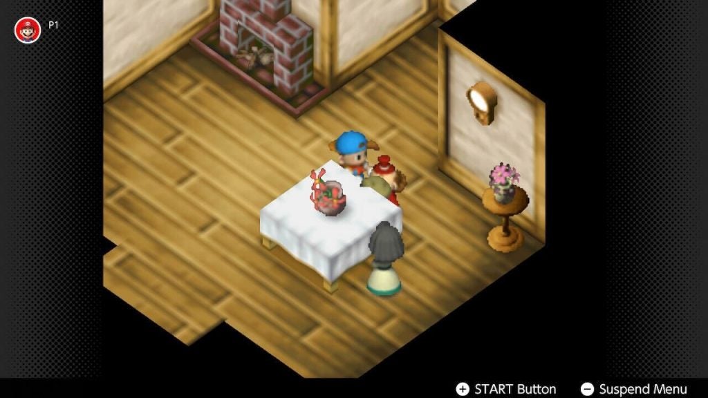 Giving a Potato to the Mayor in Harvest Moon 64.