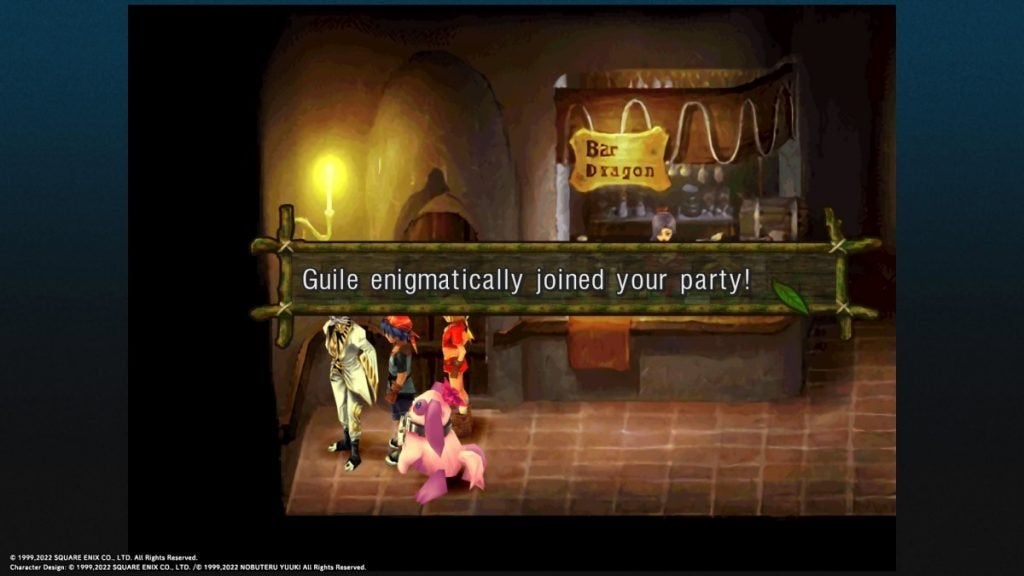 Guile joins the party in Chrono Cross.