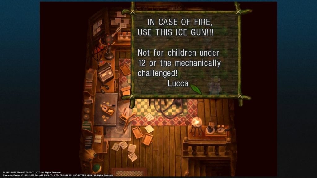 Ice Gun in Lucca's House.