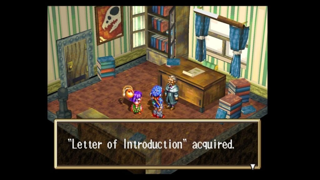 Letter of Introduction in Grandia.