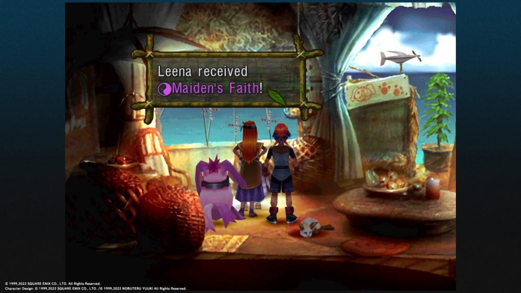 Maiden's Faith Level 7 Tech for Leena in Chrono Cross.