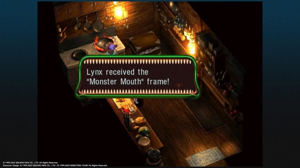 Monster Mouth window frame in Chrono Cross.